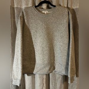 Grey Cotton Crew Neck